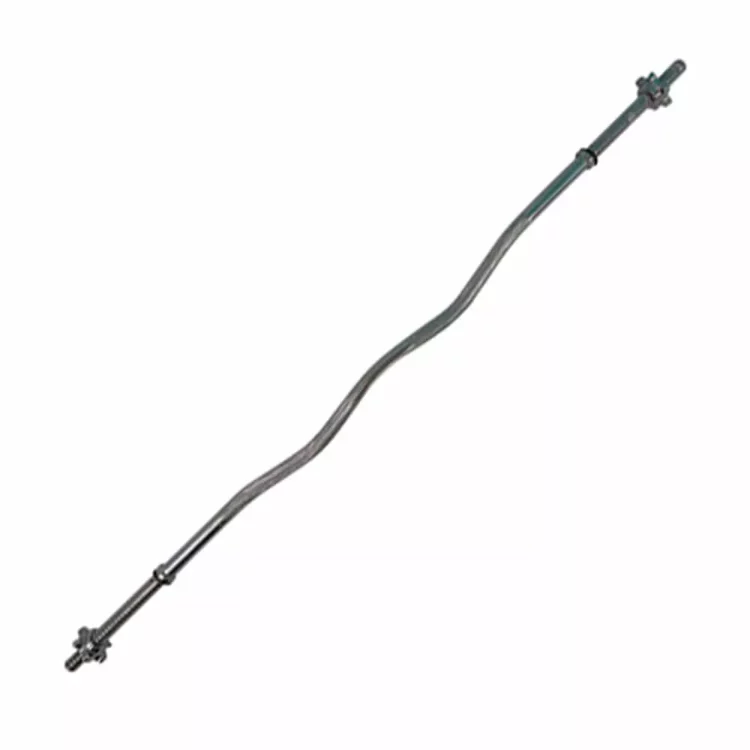 Barra Zeta Para Pesas Maciza De Acero Cromado 1.20m