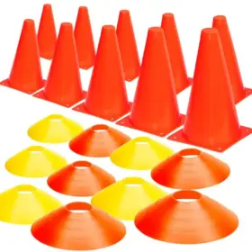 Set 20 Conos Pvc Tortuga Entrenamiento Deportivo