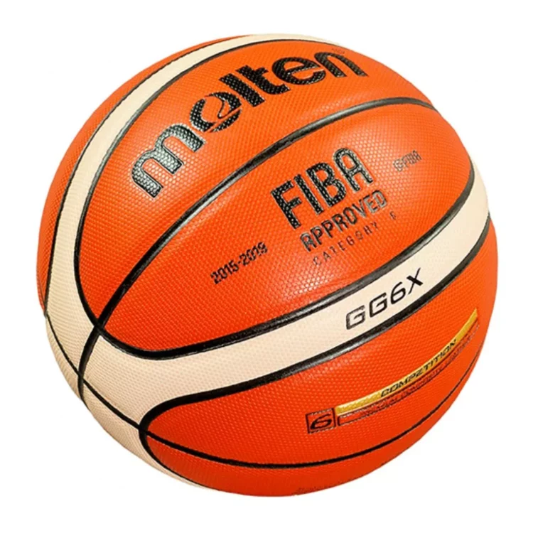 PELOTA PARA BASKET MOLTEN GG6X FIBA CUERO TALLA #6 - Imagen 2