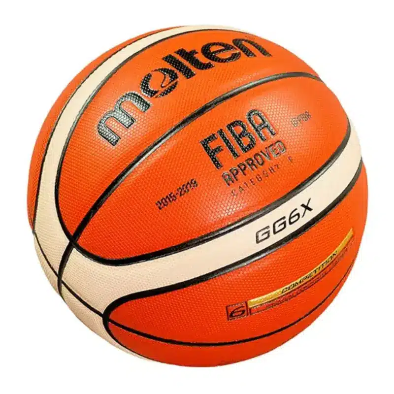 PELOTA PARA BASKET MOLTEN GG6X FIBA CUERO TALLA #6 - Imagen 2