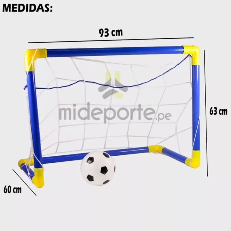 Arco Mini Fútbol Para Niños Desarmable de Plástico - Imagen 2