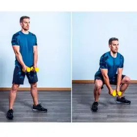 Alternative view of Mancuernas Plastificadas 5 Kg – Par De Pesas