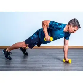 Alternative view of Mancuernas Plastificadas 3 Kg - Par De Pesas