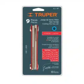 Alternative view of Juego de llaves Allen milimétricas x9 piezas