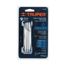 JUEGO DE LLAVES ALLEN MILIMÉTRICAS X9 PIEZAS