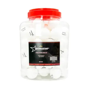 PELOTAS PING PONG FRASCO 60 UNID WINSTAR - TRES ESTRELLAS
