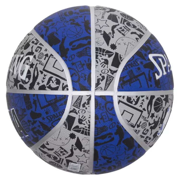 Pelota de Básket Spalding Graffiti NBA Azul - #7 - Imagen 2