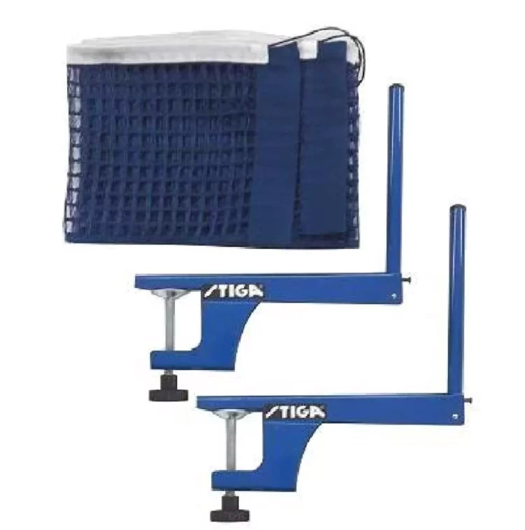 Soportes + Net P/ Mesa de Tenis Set Stiga Sujeción Tornillo