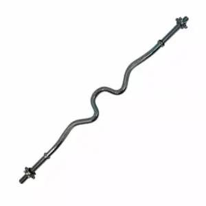 Barra W Cromado Para Pesas Maciza De Acero 1.20m