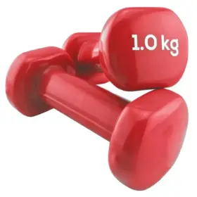 Mancuernas Plastificadas 1 Kg - Par De Pesas