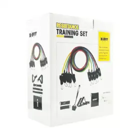 Set 5 Ligas De Resistencia + Accesorios Xfit Level A