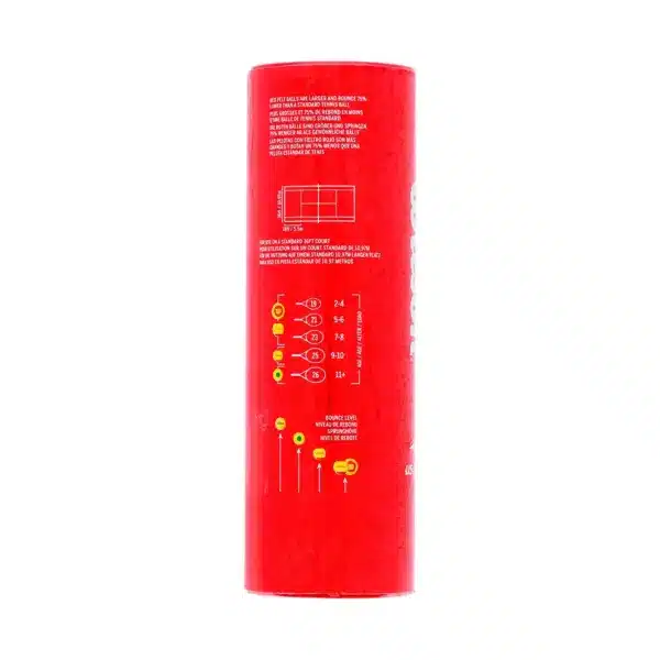 PELOTA PUNTO ROJO X3 - US OPEN RED TOURNAMENT WILSON - Imagen 2