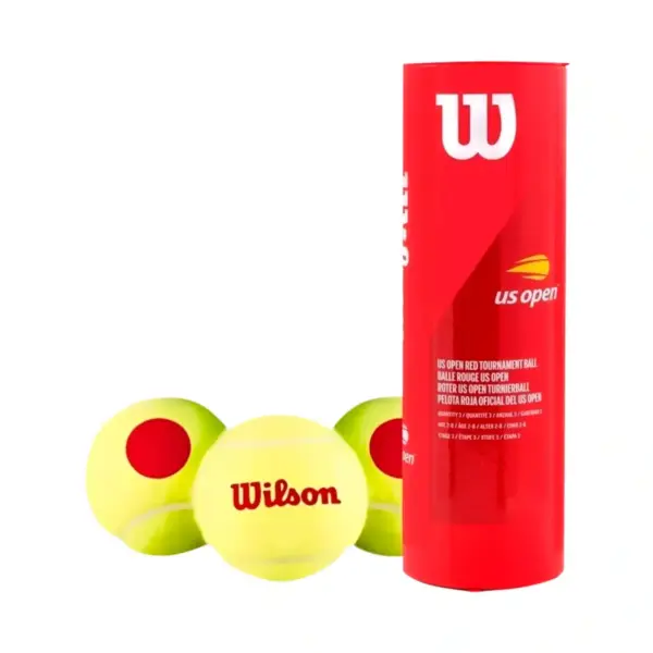 PELOTA PUNTO ROJO X3 - US OPEN RED TOURNAMENT WILSON - Imagen 4