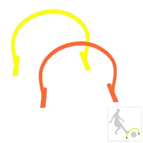 Arco de Entrenamiento de Fútbol Puntería Obstáculos