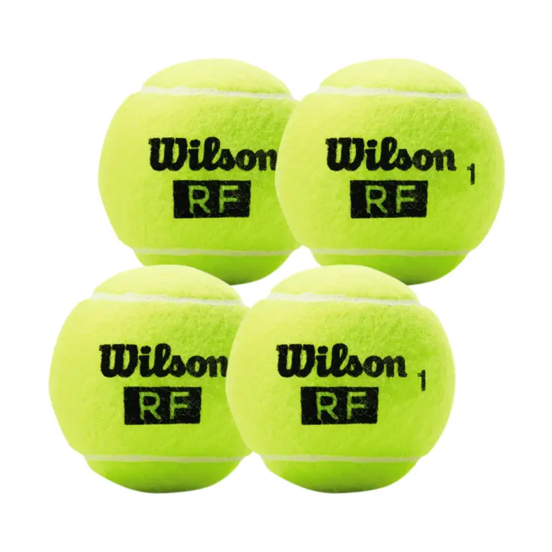 Pelotas De Tenis Rf Legacy Wilson 4 Bolas Todo Terreno - Imagen 2