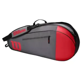 Raquetero Wilson Team 3 Pk Rojo/Gris