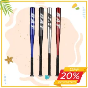 BATE DE ALUMINIO PARA BÉISBOL - 28 PULGADAS
