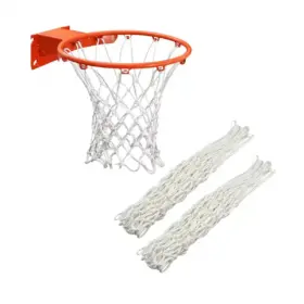 MALLAS DE BÁSKET 12 ENGANCHES - BLANCO