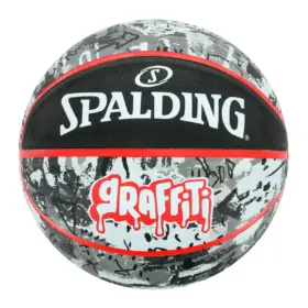 PELOTA DE BÁSKET SPALDING GRAFFITI GRIS/ROJO - #7