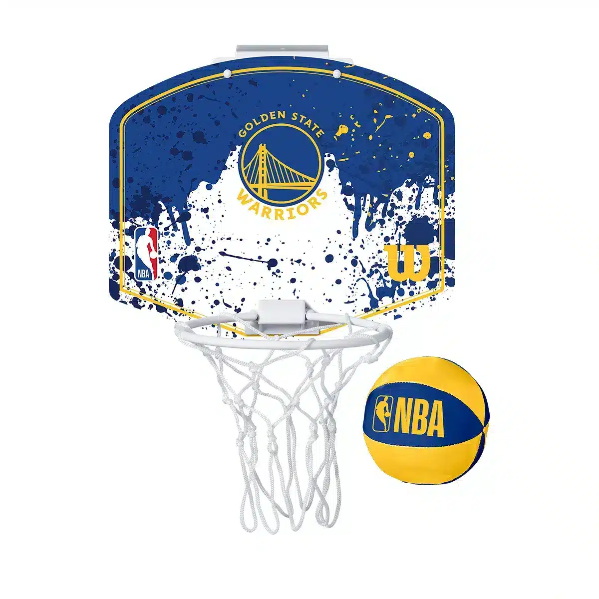 Mini Tablero + Mini Pelota de Básket Wilson NBA Team Golden State Warrior
