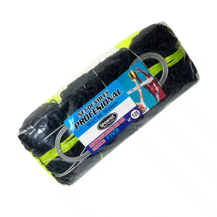 Net De Voley Profesional con Cable de acero 10x1x10 - Alquitranada