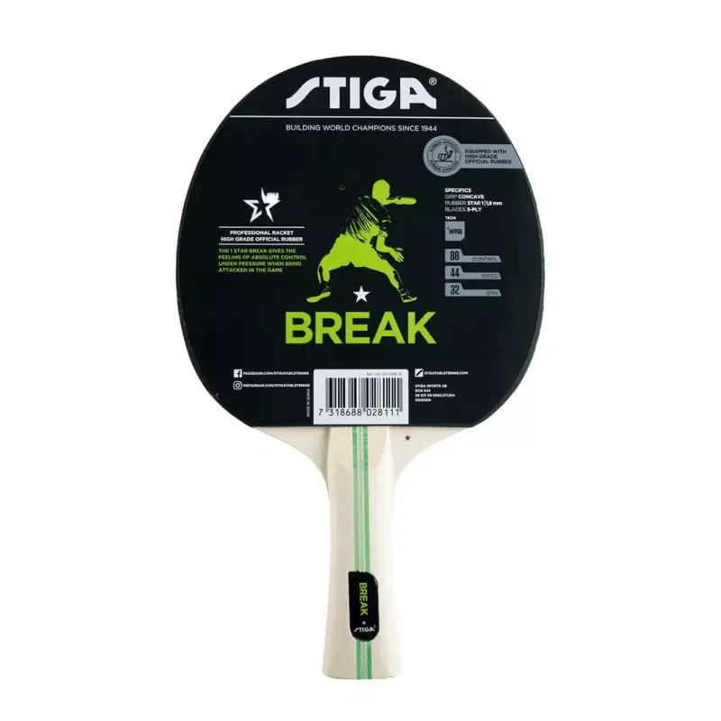 RAQUETA TENIS DE MESA BREAK STIGA 1 ESTRELLA