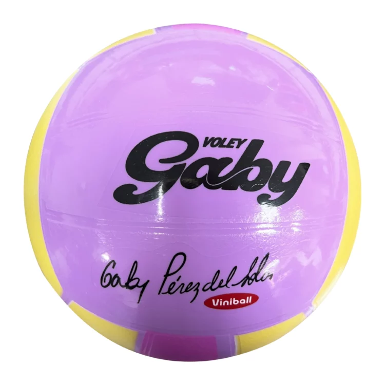 PELOTA DE VOLEY VINIBALL GABY PEREZ DEL SOLAR LILA/AMARILLO