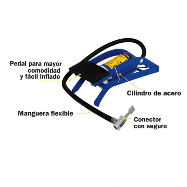Inflador con Pedal Pretul - 58 Psi - Imagen 3