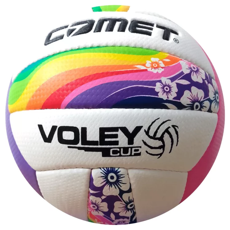 Pelota de Voley Comet Arcoiris Flores #5