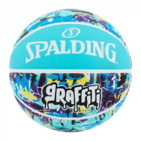 PELOTA PARA BASKET SPALDING GRAFFITI CELESTE - #7