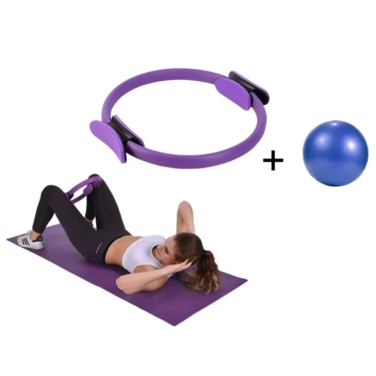 Aro de Yoga Pilates + Pelota de 25 CM