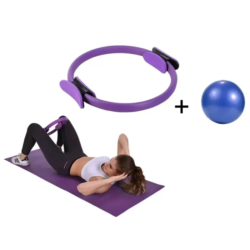 Aro de Yoga Pilates + Pelota de 25 CM