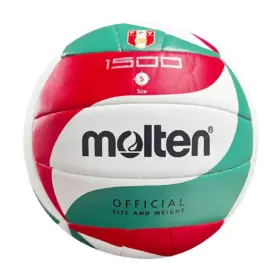 PELOTA PARA VOLEY MOLTEN #V5M-1500 COSIDO #5 WH/GREE/RED