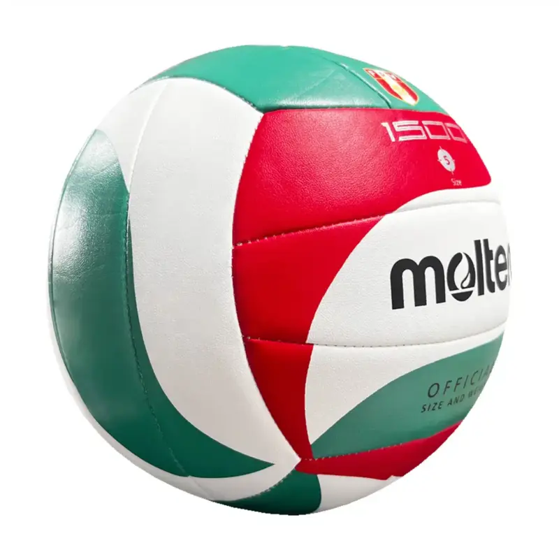 PELOTA PARA VOLEY MOLTEN #V5M-1500 COSIDO #5 WH/GREE/RED - Imagen 2