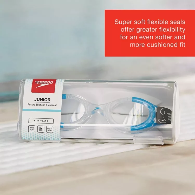 LENTE PARA NATACIÓN FUTURA BIOFUSE FLEXISEAL JUNIOR - CLEAR/CLEAR - Imagen 6