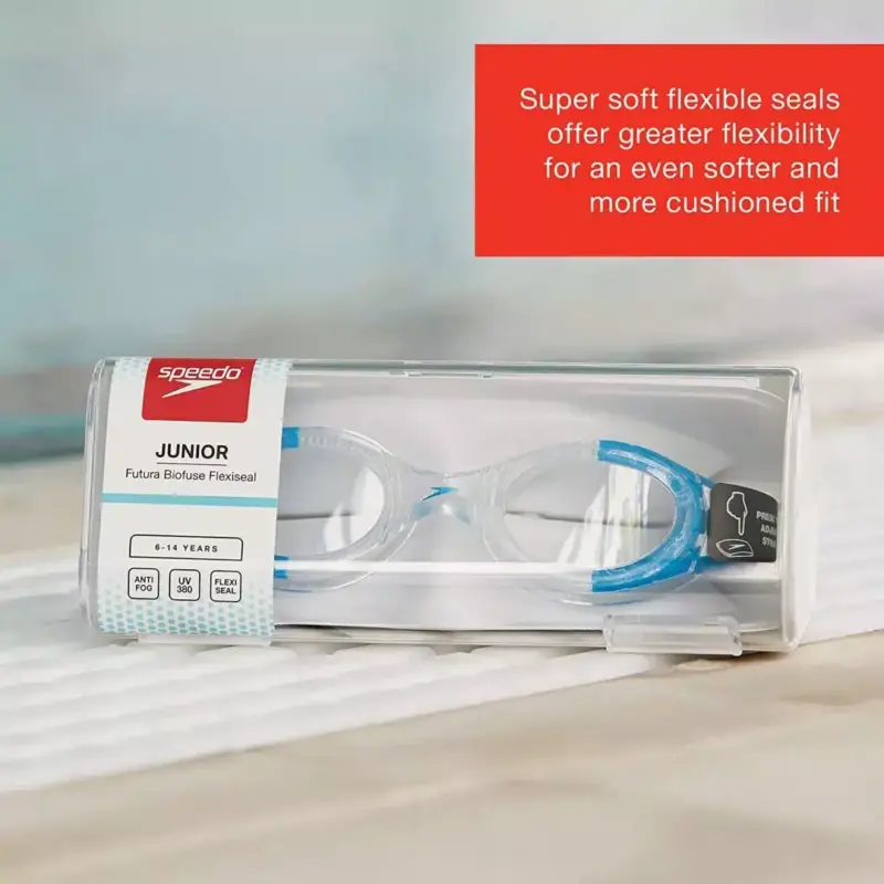LENTE PARA NATACIÓN FUTURA BIOFUSE FLEXISEAL JUNIOR - CLEAR/CLEAR - Imagen 6