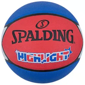 PELOTA PARA BASKET SPALDING HIGHLIGHT GOMA R/W/B - #7