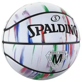 Alternative view of PELOTA PARA BASKET SPALDING MARBLE GOMA BLANCO - #7