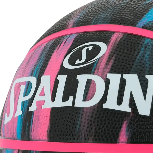 PELOTA PARA BASKET SPALDING MARBLE GOMA BLACK - #6 - Imagen 3