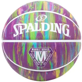 PELOTA PARA BASKET SPALDING MARBLE GOMA MORADO - #6