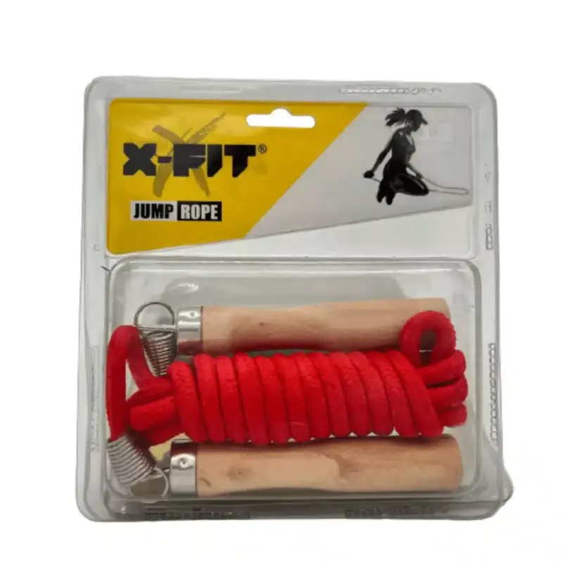 SOGA PARA SALTAR X-FIT CON MANGO DE MADERA - Imagen 9
