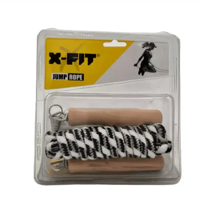 SOGA PARA SALTAR X-FIT CON MANGO DE MADERA - Imagen 7
