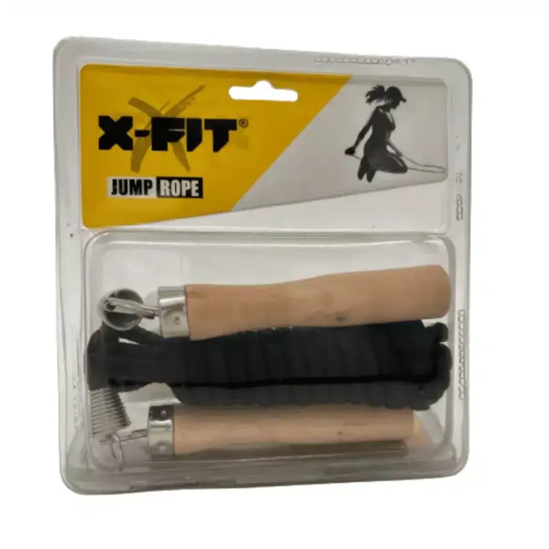 SOGA PARA SALTAR X-FIT CON MANGO DE MADERA - Imagen 6