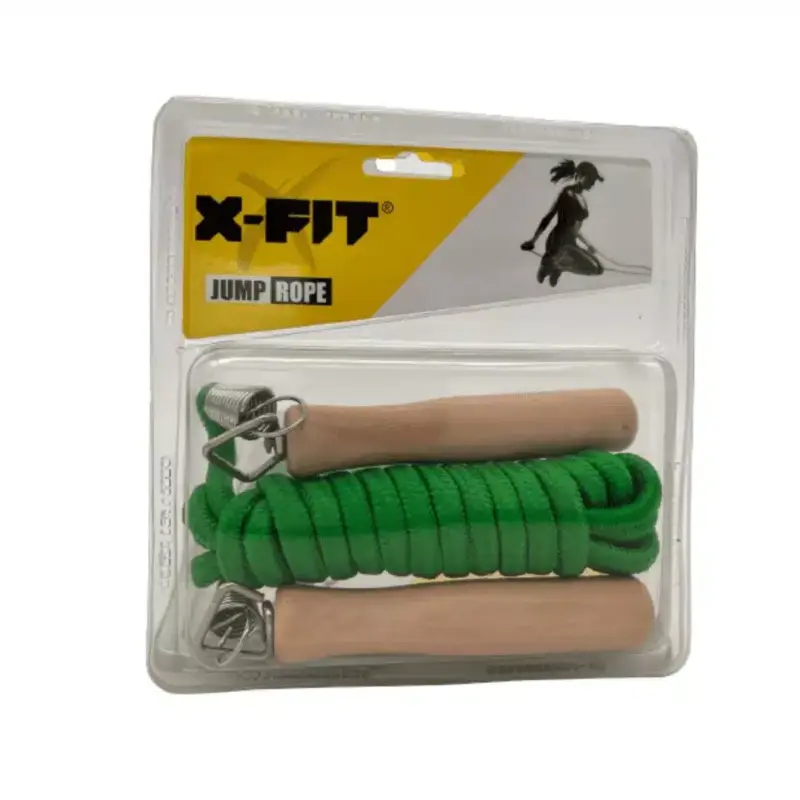 SOGA PARA SALTAR X-FIT CON MANGO DE MADERA - Imagen 5