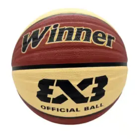 PELOTA DE BÁSKET WINNER 3X3 MARRÓN / CREMA #7