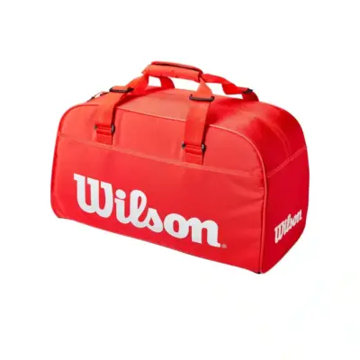 MALETIN WILSON SUPER TOUR SMALL DUFFLE (ROJO)