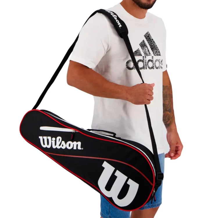 RAQUETERO WILSON ADVANTAGE III (NEGRO/ROJO) - Imagen 3