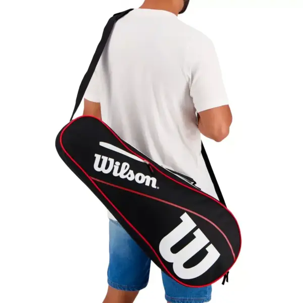 RAQUETERO WILSON ADVANTAGE III (NEGRO/ROJO) - Imagen 4