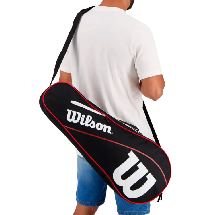 RAQUETERO WILSON ADVANTAGE III (NEGRO/ROJO) - Imagen 4