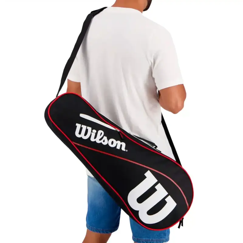 RAQUETERO WILSON ADVANTAGE III (NEGRO/ROJO) - Imagen 4
